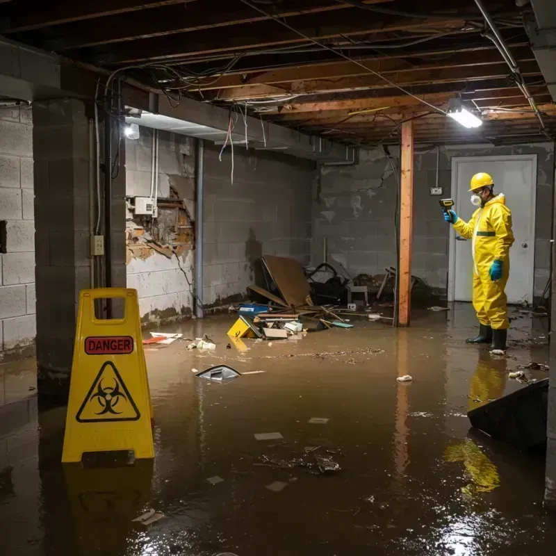 Flooded Basement Electrical Hazard in Hot Spring County, AR Property